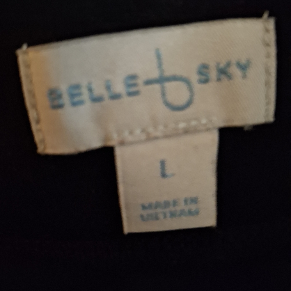Belle Sky Women's Black and White Geometric Pencil Skirt - Picture 4 of 6